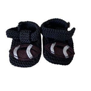 Loralin Design Infant Baby Crochet Football Booties